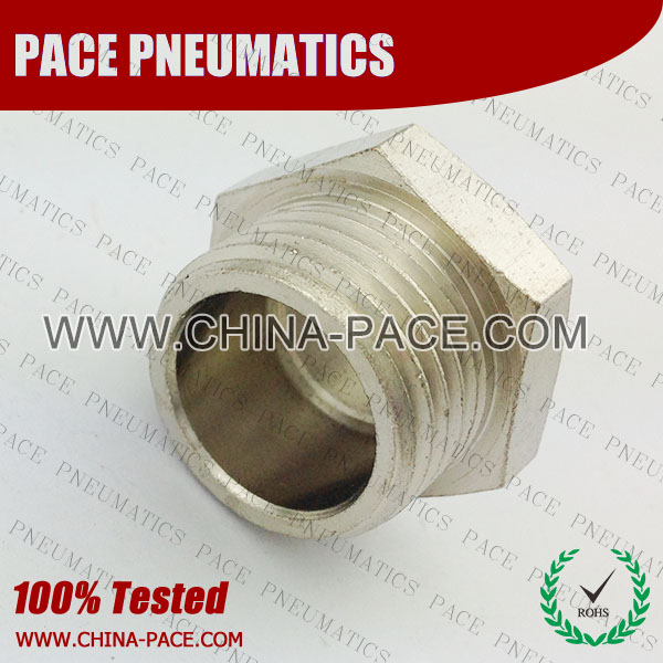 Po,Brass air connector, brass fitting,Pneumatic Fittings, Air Fittings, one touch tube fittings, Nickel Plated Brass Push in Fittings